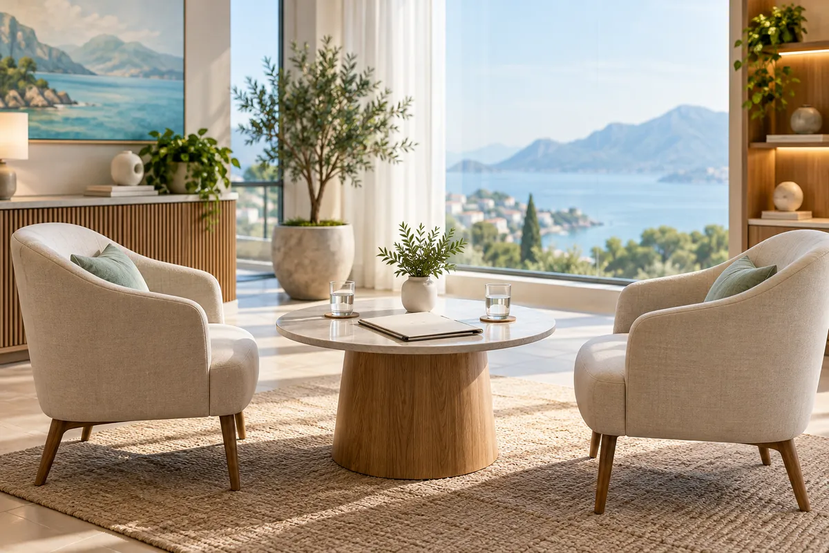 Private meeting space for discussing treatment choices