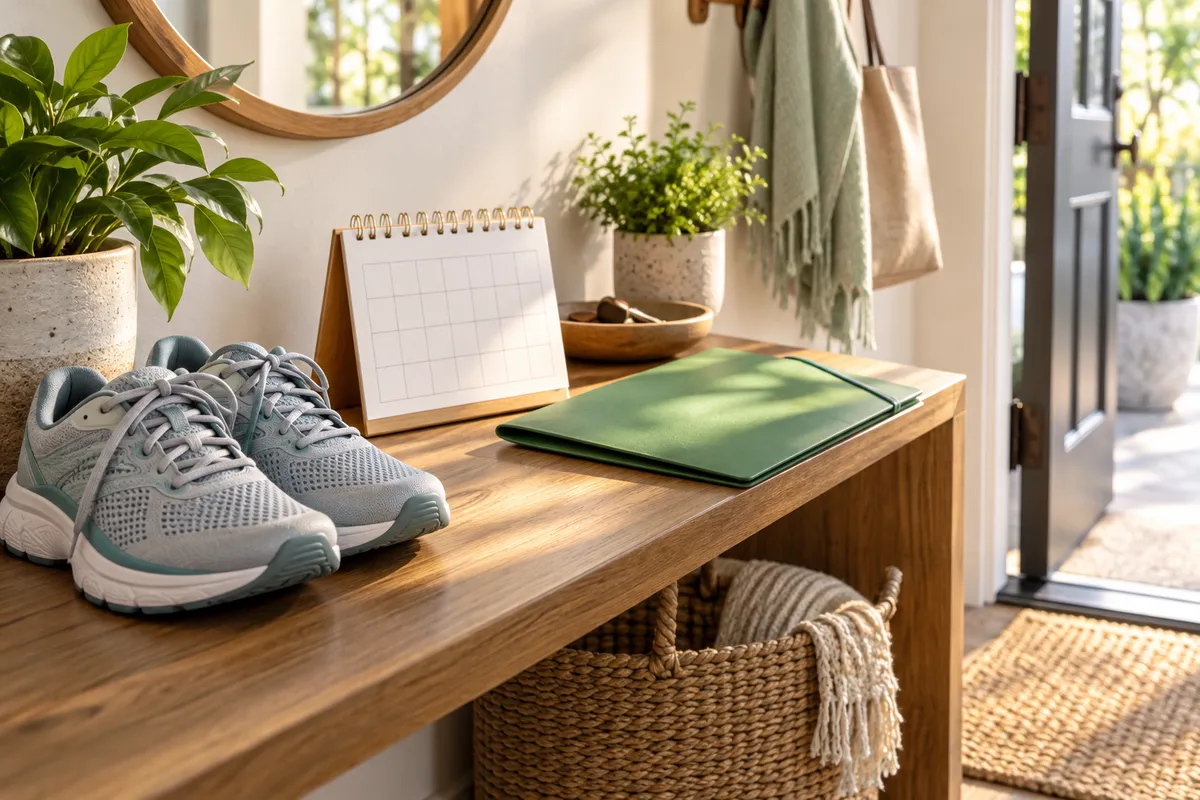 Home setting prepared for appointments after returning